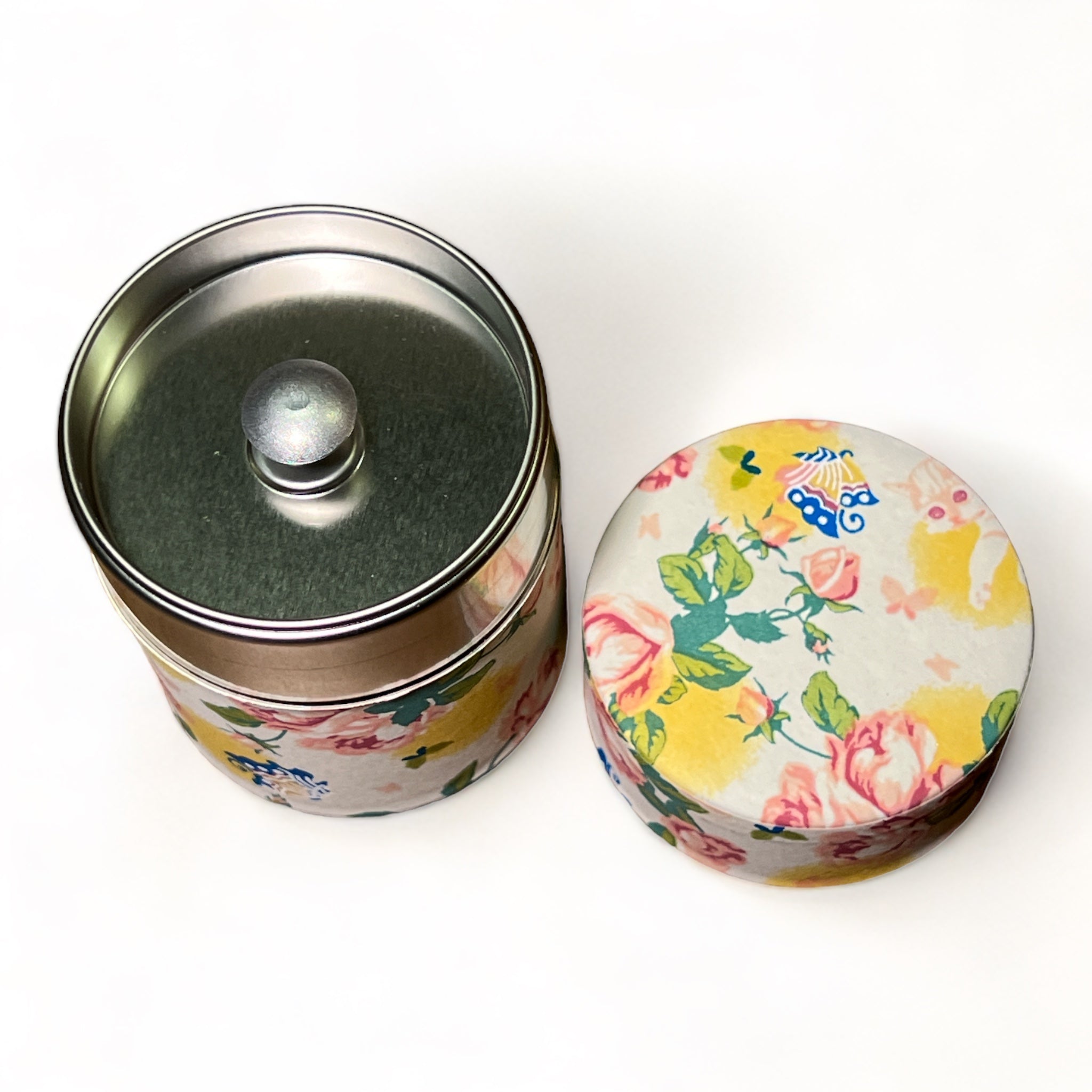Japanese Chazutsu - Washi Tin Tea Canister Four Seasons