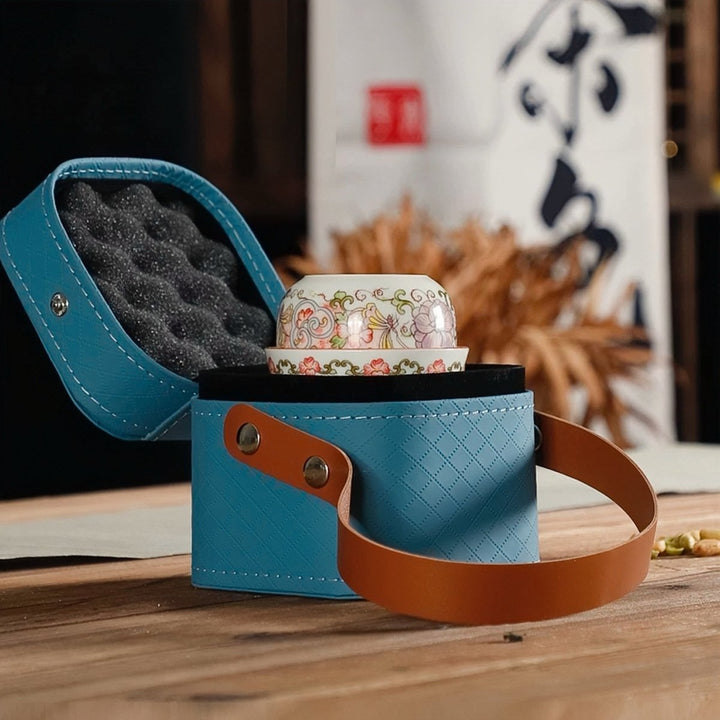 Imperial Peony Travel Tea Set - Tea and Whisk