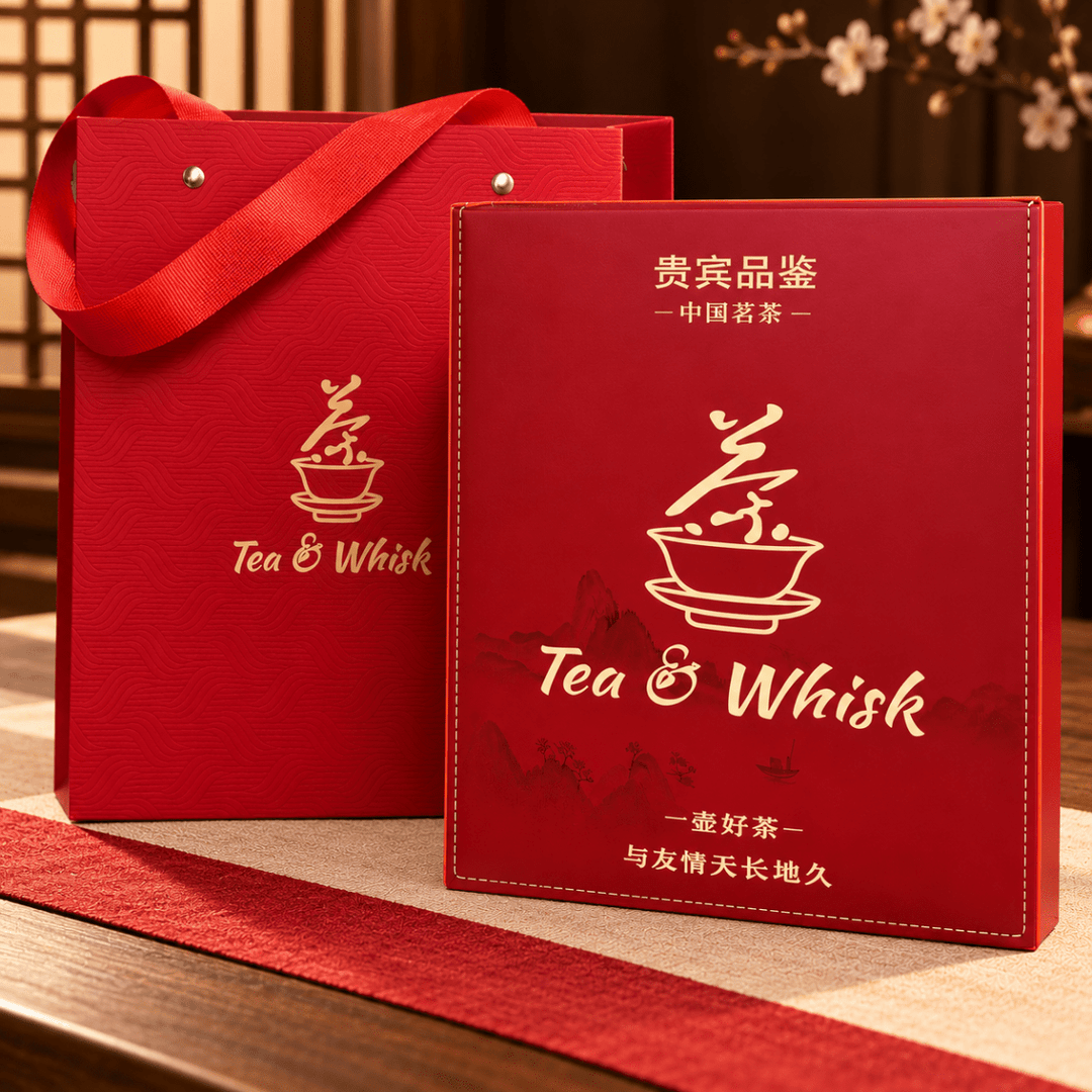 Imperial Tea Duo – Premium White & Black Tea with Gift Box Set - Tea and Whisk