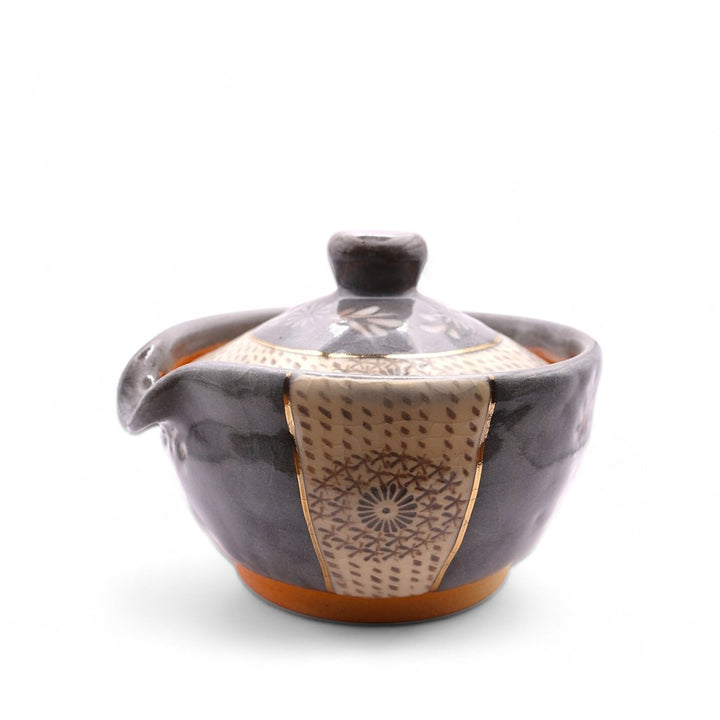 Japanese Handmade Kyoyaki Houhin Teapot - Serenity - Tea and Whisk