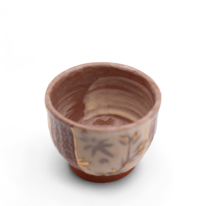 Japanese Handmade Kyoyaki Yunomi Teacup - Hana Yuki - Tea and Whisk