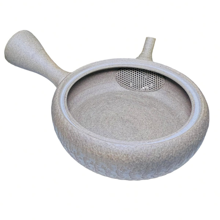 Japanese Handmade Kyusu Gyokuro Teapot - Grey - Tea and Whisk