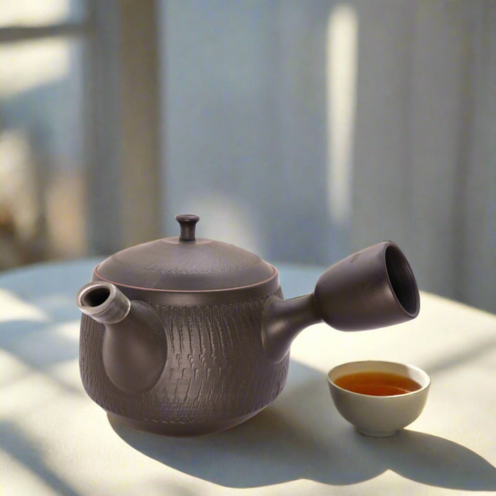 Japanese Handmade Kyusu Teapot - Koicha - Tea and Whisk