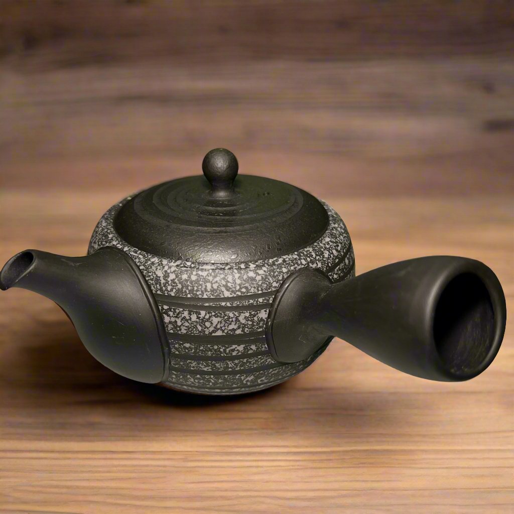 Japanese Handmade Kyusu Teapot - Sakura Petals - Tea and Whisk