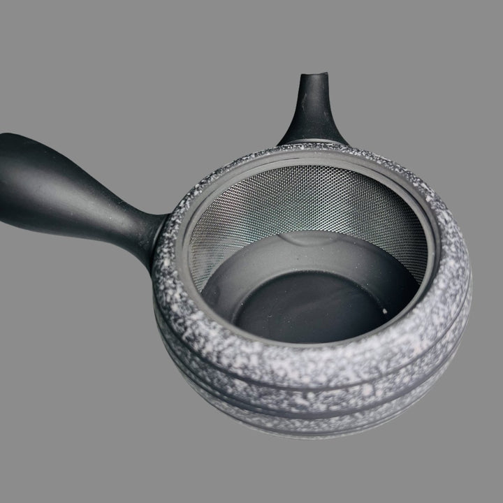 Japanese Handmade Kyusu Teapot - Snow Flakes - Tea and Whisk