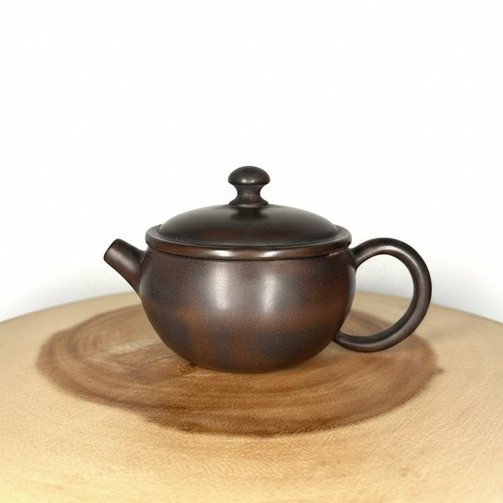 Jianshui “Full Moon” Wide-Mouth Handmade Small Solo Teapots Collection - Tea and Whisk