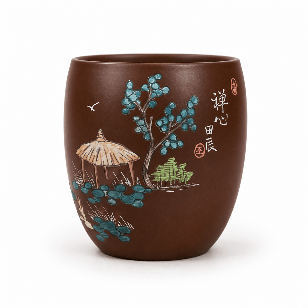 Jianshui Master Handmade Tea Cup Collection - Tea and Whisk