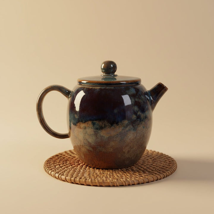 Jianshui Wood-Fired Kiln-Changed Glazed Teapot Collection - Tea and Whisk