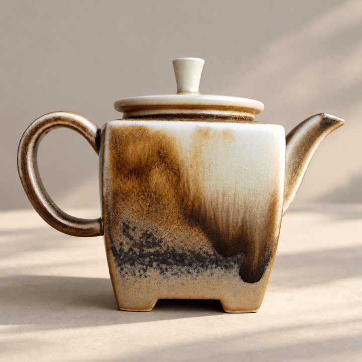 Jingdezhen Ash-Glaze Teapots Collection - Tea and Whisk