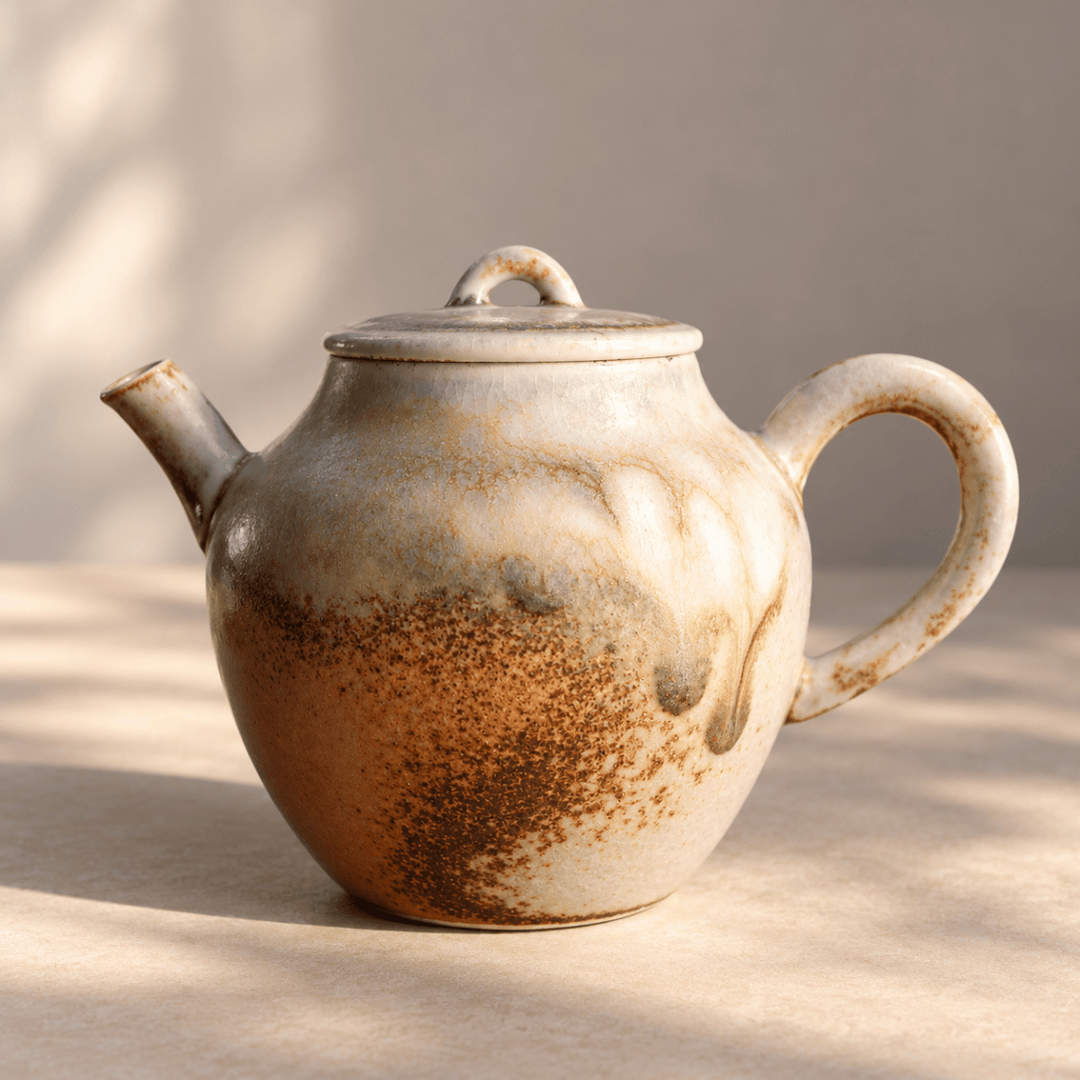 Jingdezhen Ash-Glaze Teapots Collection - Tea and Whisk