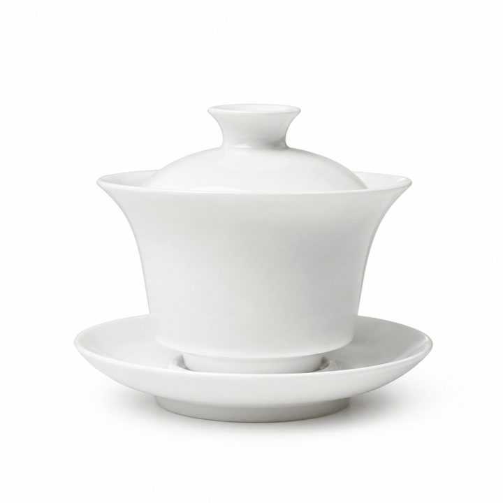 Jingdezhen Authentic “Lotus Bell” White Jade Gaiwan - Tea and Whisk