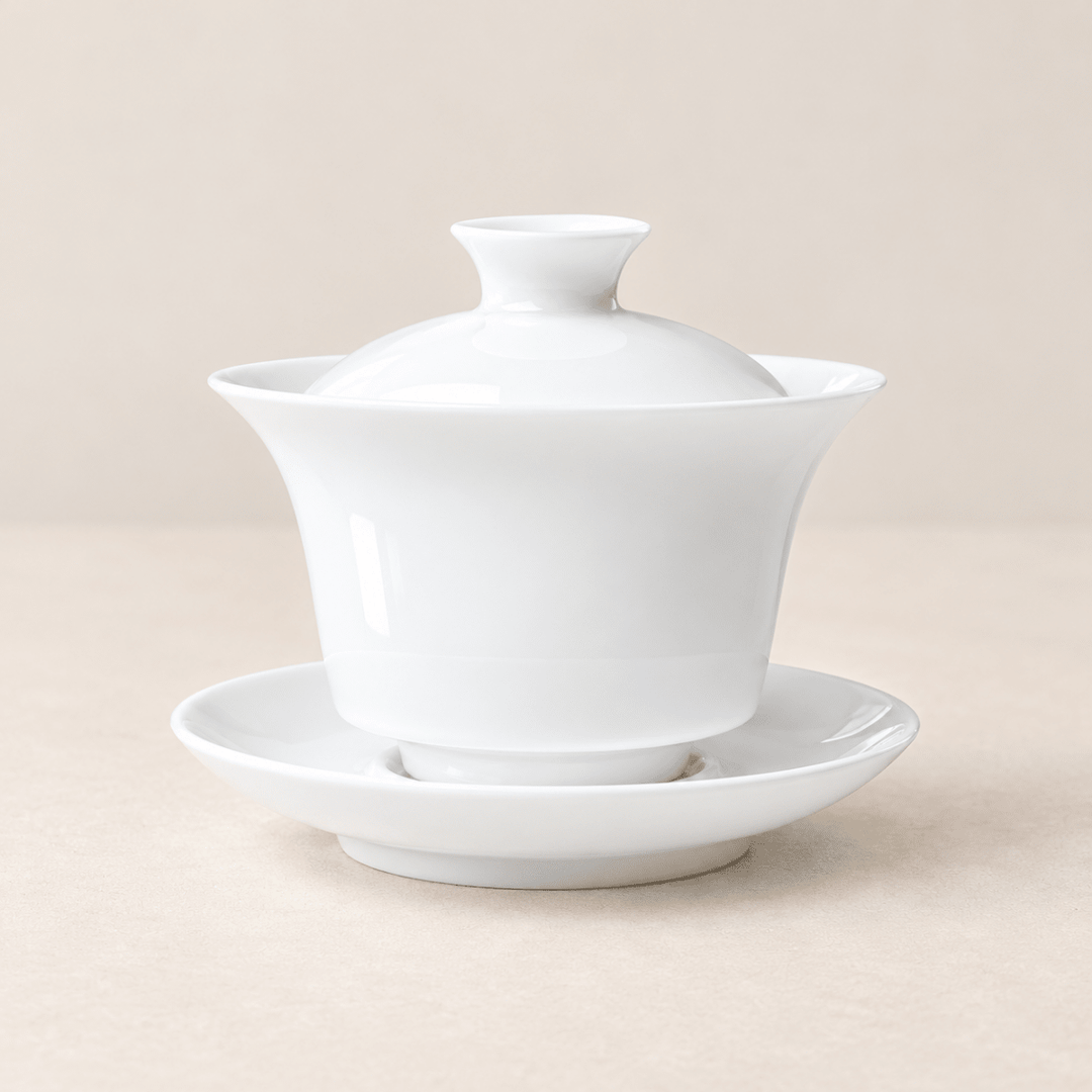 Jingdezhen Authentic “Lotus Bell” White Jade Gaiwan - Tea and Whisk