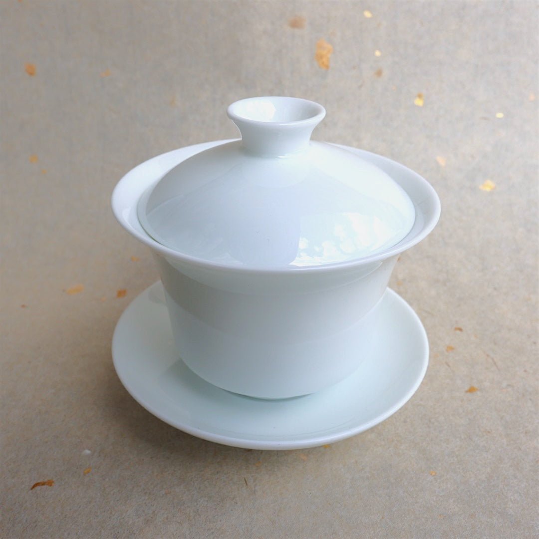Jingdezhen Authentic White Jade Gaiwan - Tea and Whisk