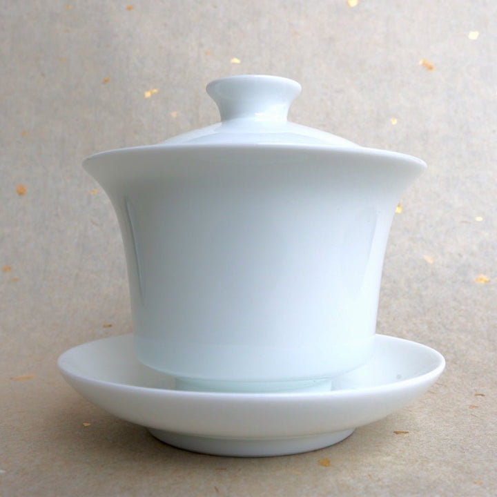 Jingdezhen Authentic White Jade Gaiwan - Tea and Whisk