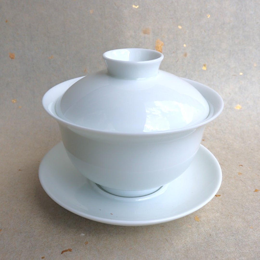 Jingdezhen Authentic White Jade “Party” Gaiwan - Tea and Whisk