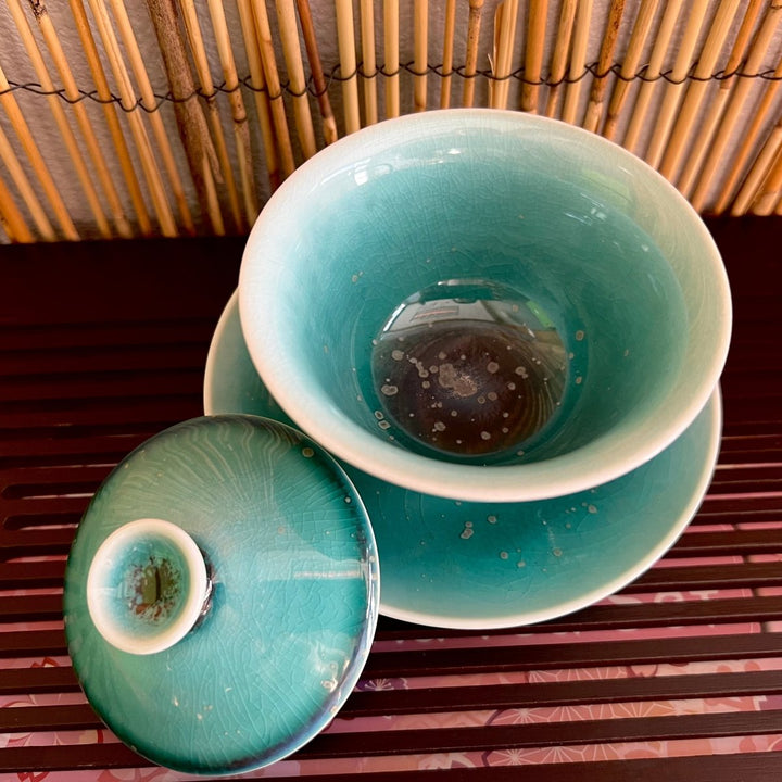 Jingdezhen "Azure Veil" Handmade Gaiwan And Teacups - Tea and Whisk