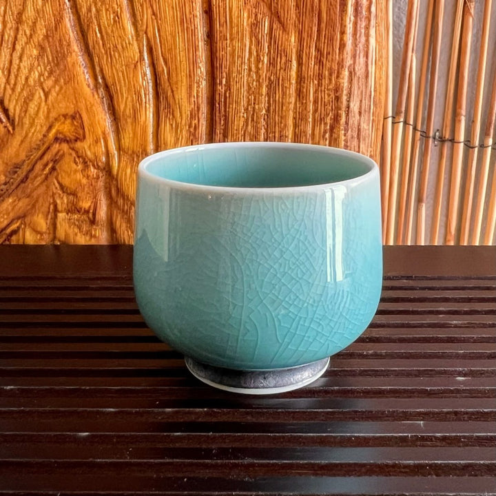 Jingdezhen "Azure Veil" Handmade Gaiwan And Teacups - Tea and Whisk