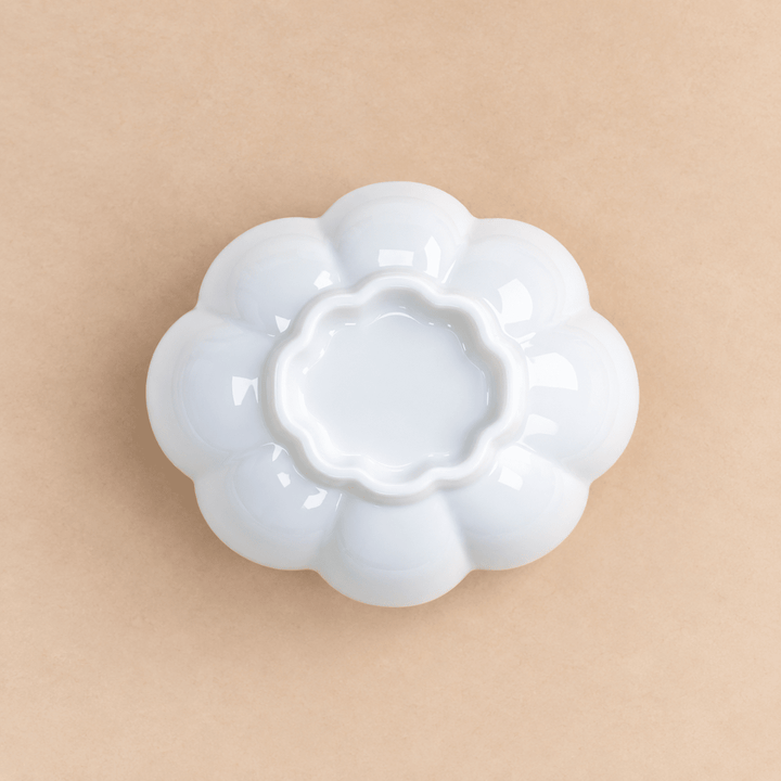 Jingdezhen "Begonia Boat" White Jade Teacup 40ml - Tea and Whisk