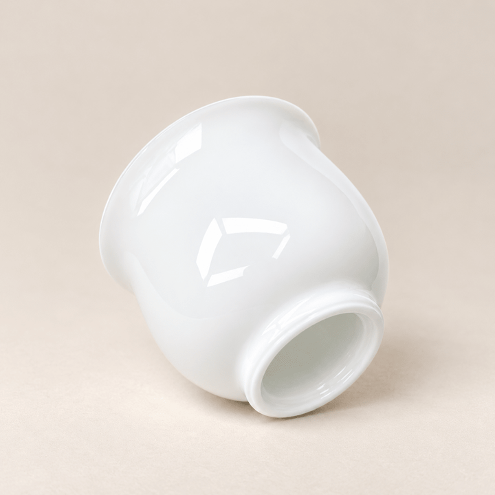 Jingdezhen "Fulu" Handcrafted White Jade Teacup 45ml - Tea and Whisk