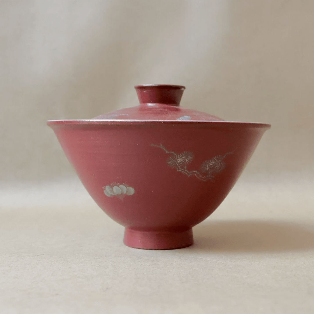 Jingdezhen Hand - Crafted "Deep Foliage" Gaiwan - Tea and Whisk
