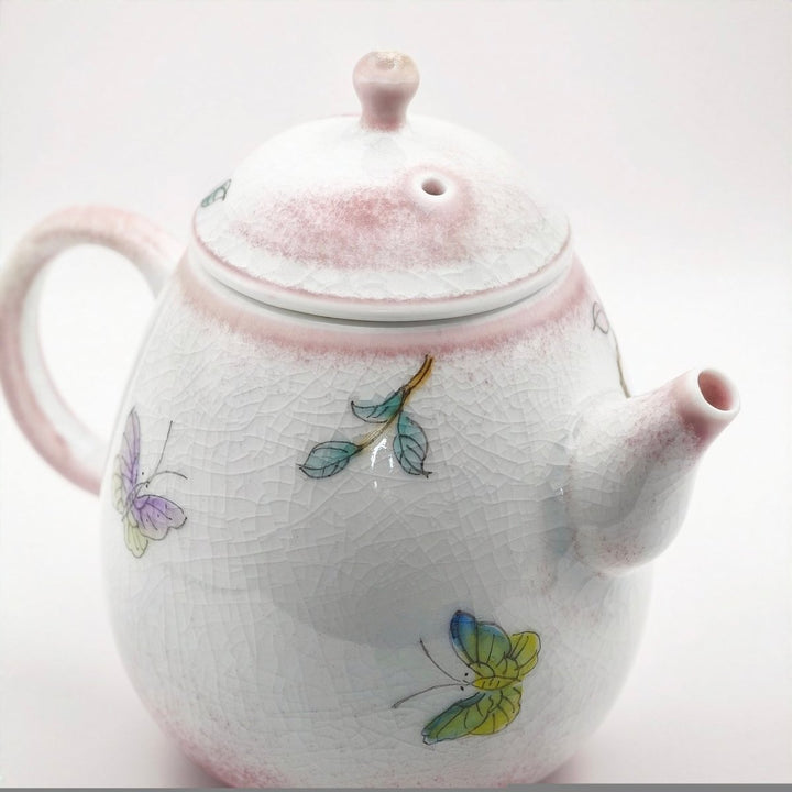 Jingdezhen Hand-Painted "Crimson Peony" Teapot 160ml - Tea and Whisk