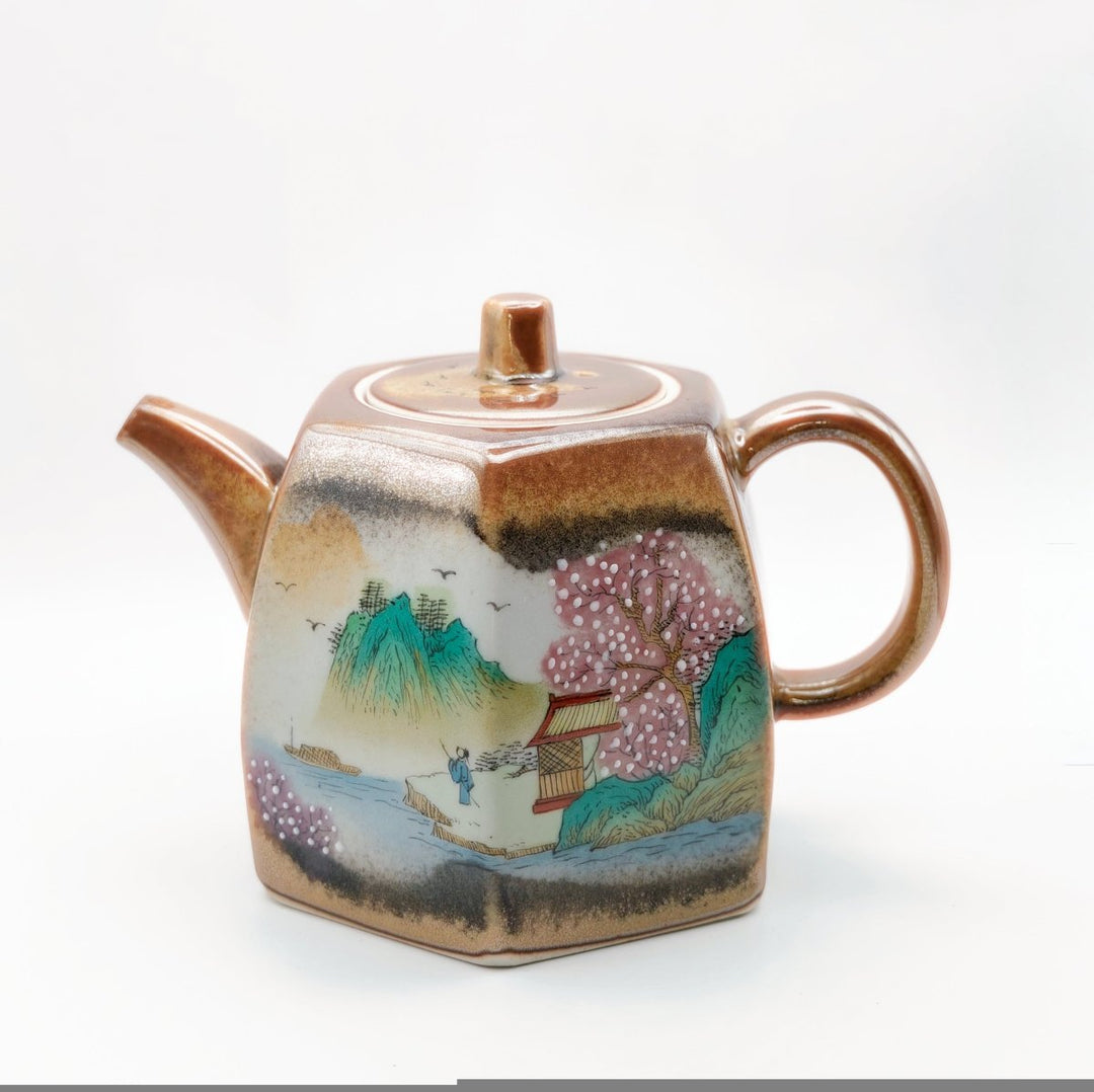 Jingdezhen Hand-Painted "Quiet Valley" Teapot - 190ml - Tea and Whisk