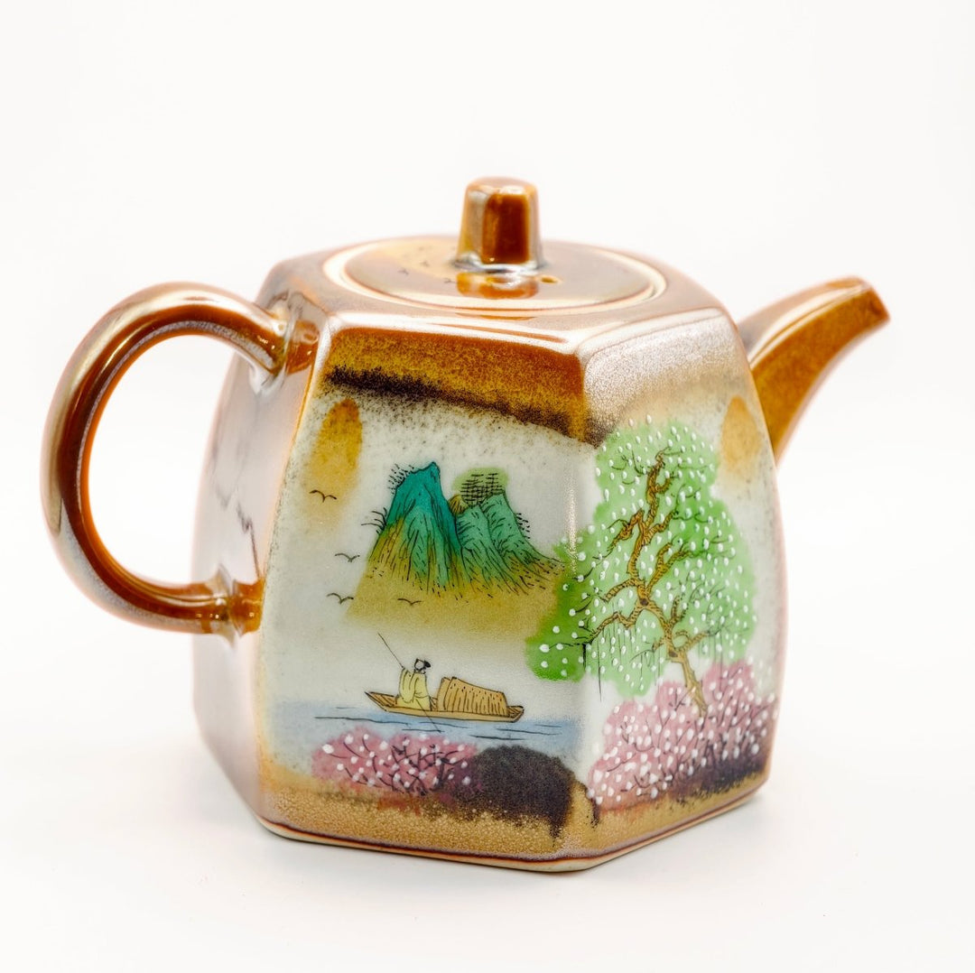 Jingdezhen Hand-Painted "Quiet Valley" Teapot - 190ml - Tea and Whisk