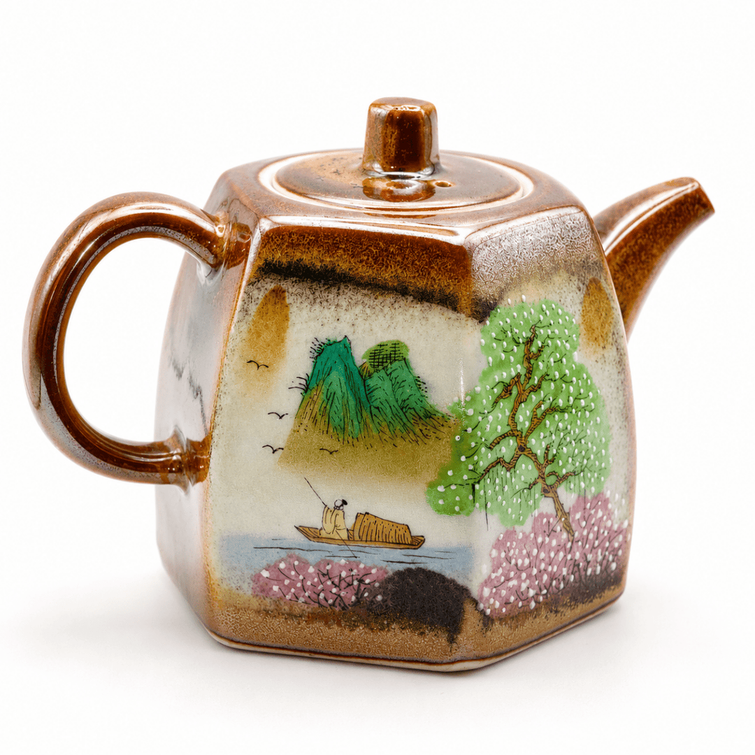 Jingdezhen Hand-Painted "Quiet Valley" Teapot - 190ml - Tea and Whisk