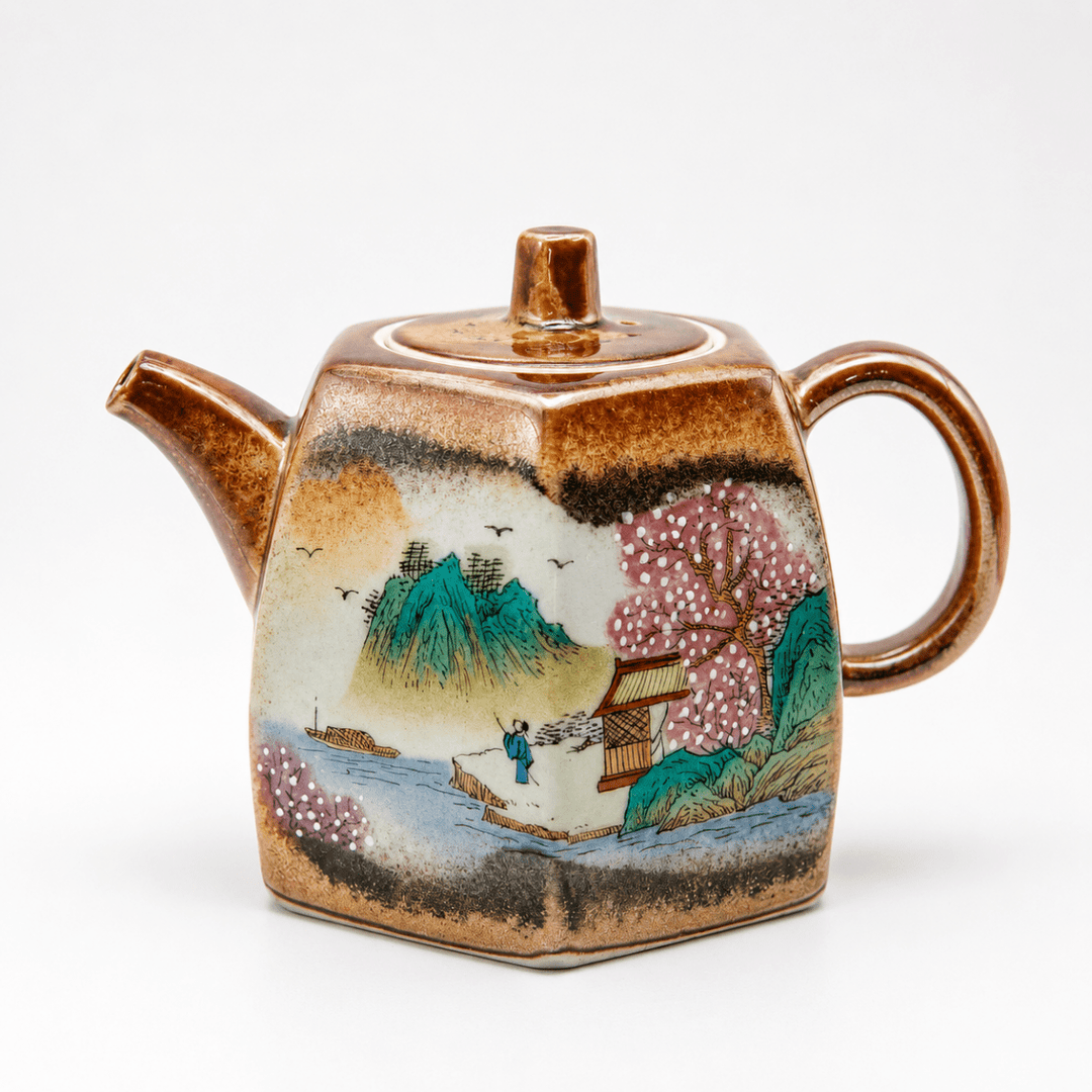 Jingdezhen Hand-Painted "Quiet Valley" Teapot - 190ml - Tea and Whisk