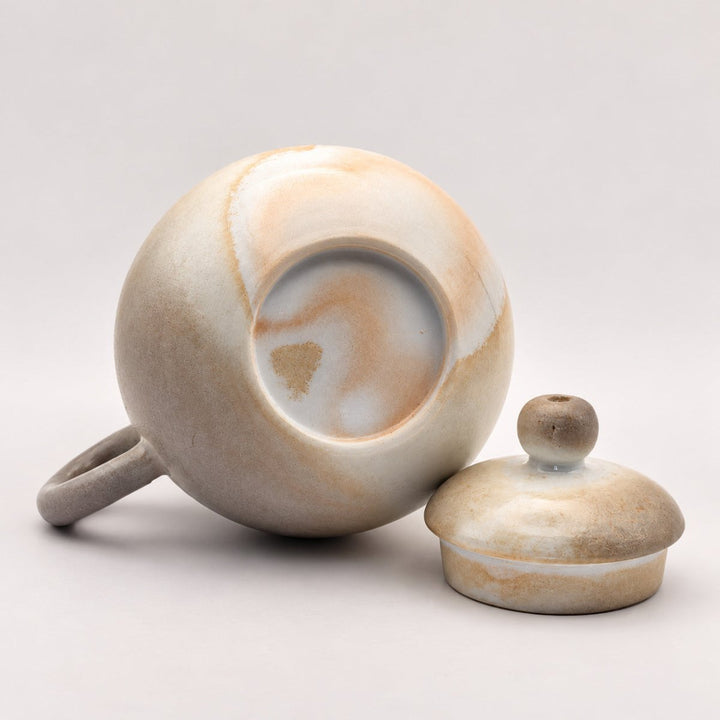 Jingdezhen Handmade Wood-Fired “Ash Drift” Gongfu Teapot 85ml - Tea and Whisk