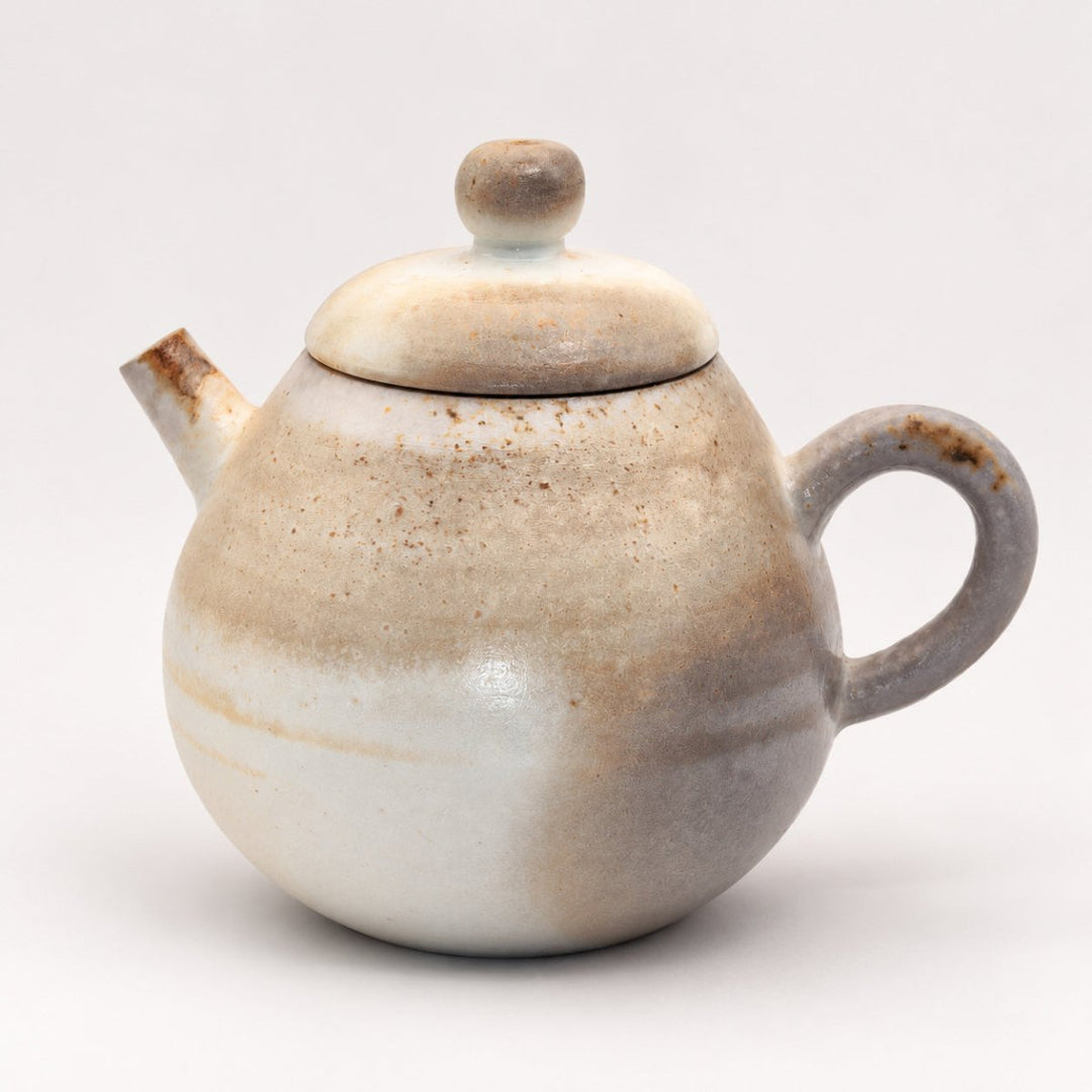 Jingdezhen Handmade Wood-Fired “Ash Drift” Gongfu Teapot 85ml - Tea and Whisk