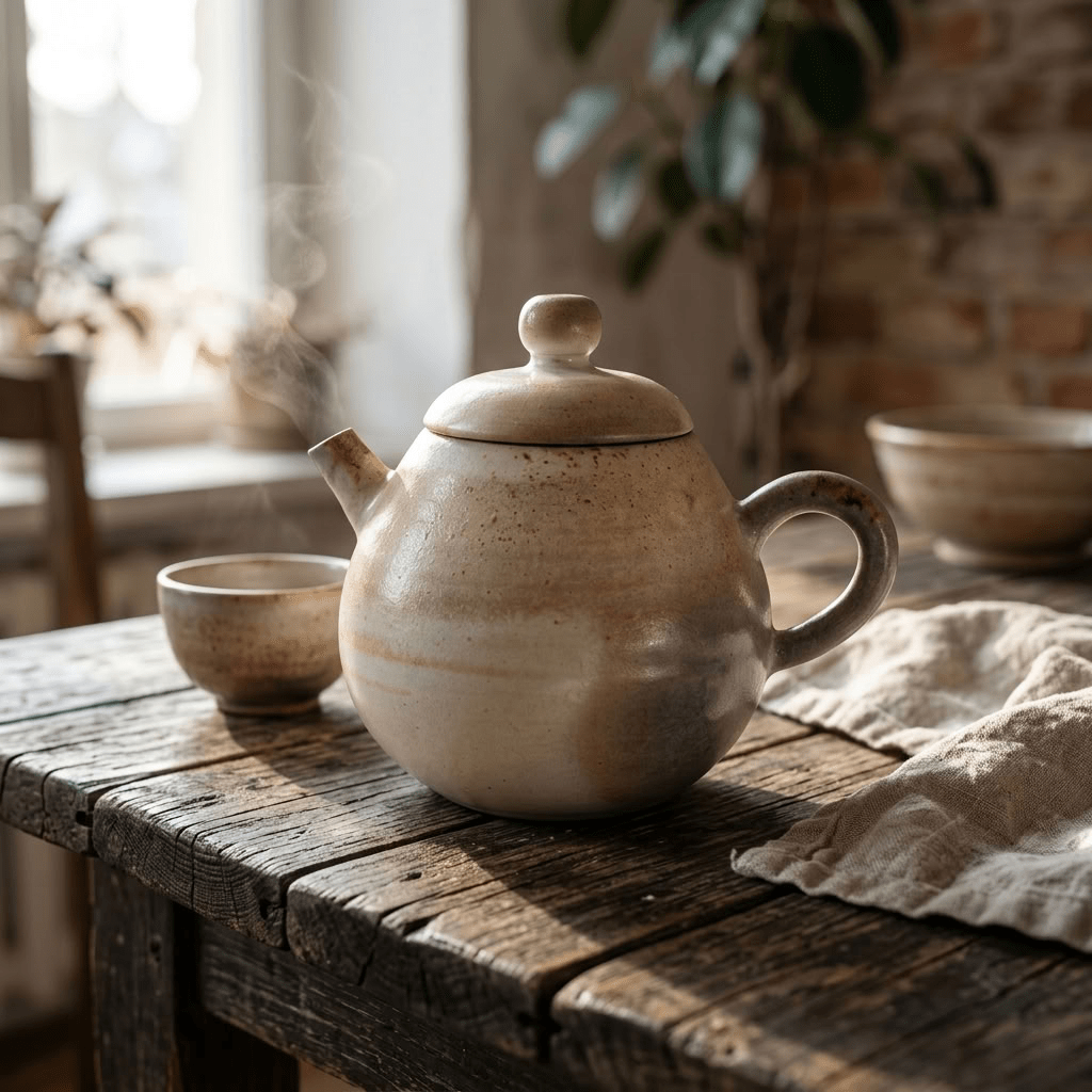 Jingdezhen Handmade Wood-Fired “Ash Drift” Gongfu Teapot 85ml - Tea and Whisk