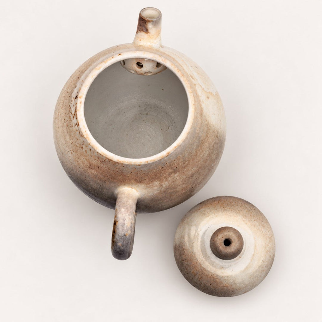 Jingdezhen Handmade Wood-Fired “Ash Drift” Gongfu Teapot 85ml - Tea and Whisk