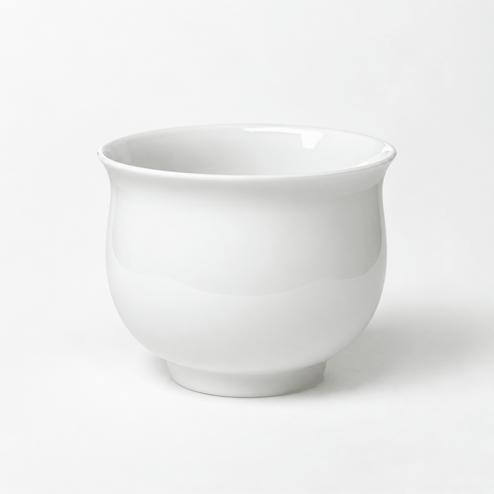 Jingdezhen "Huabao" Large White Jade Teacup 150ml - Tea and Whisk