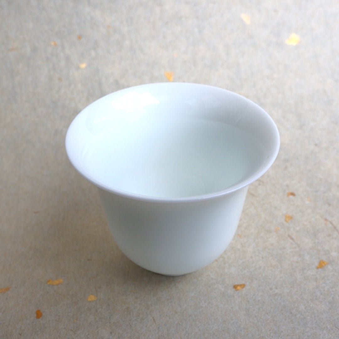 Jingdezhen "Meiren" White Jade Gongfu Teacup - Tea and Whisk