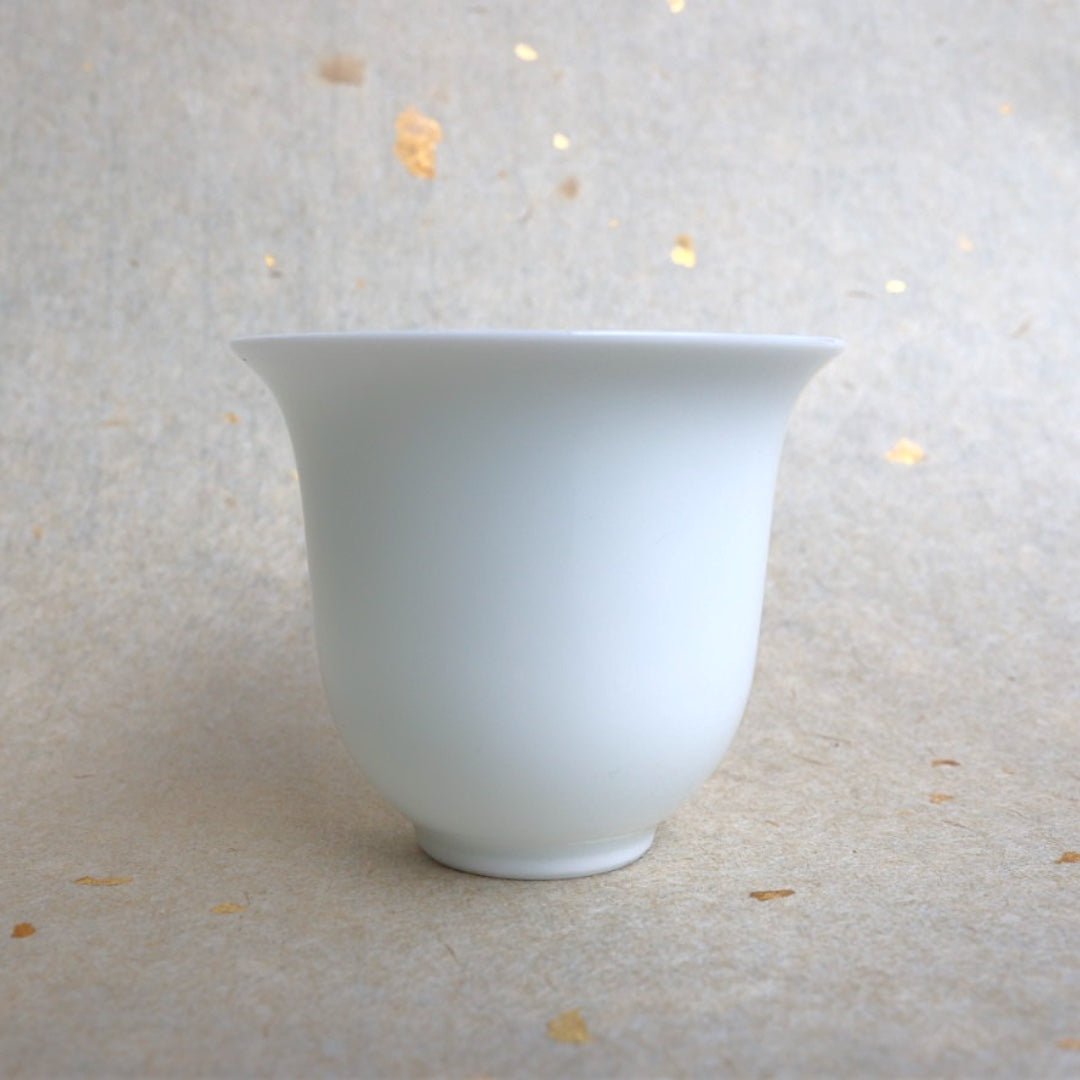 Jingdezhen "Meiren" White Jade Gongfu Teacup - Tea and Whisk