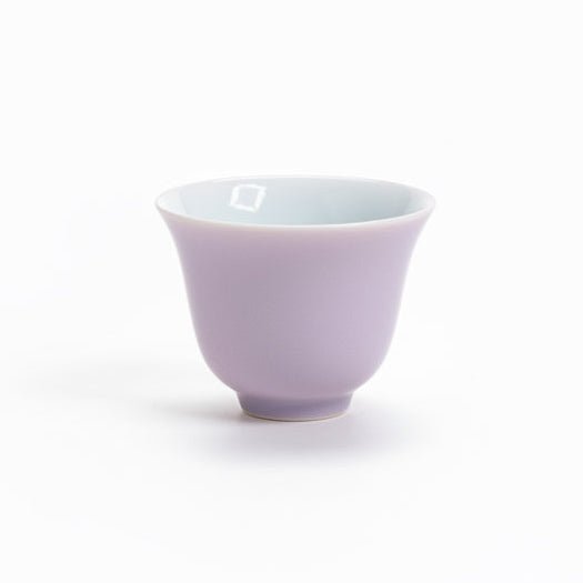 Jingdezhen "Moonlit Lavender" Butter Jade Gongfu Teacup - Tea and Whisk