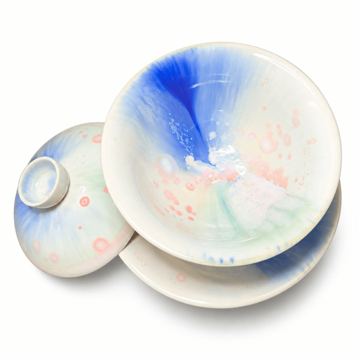 Jingdezhen Nebula Handmade Glazed Gaiwan - Tea and Whisk