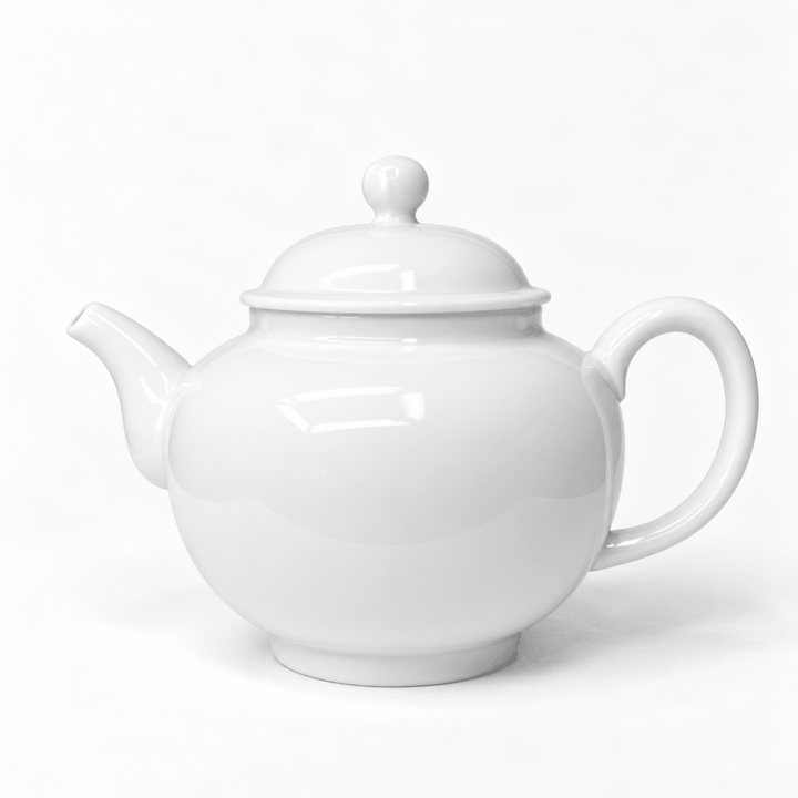 Jingdezhen “Ru yi” White Graceful Jade Gongfu Teapot 380ml - Tea and Whisk