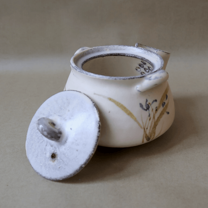 Jingdezhen Stoneware "Iris Bloom" Easy Gaiwan - Tea and Whisk