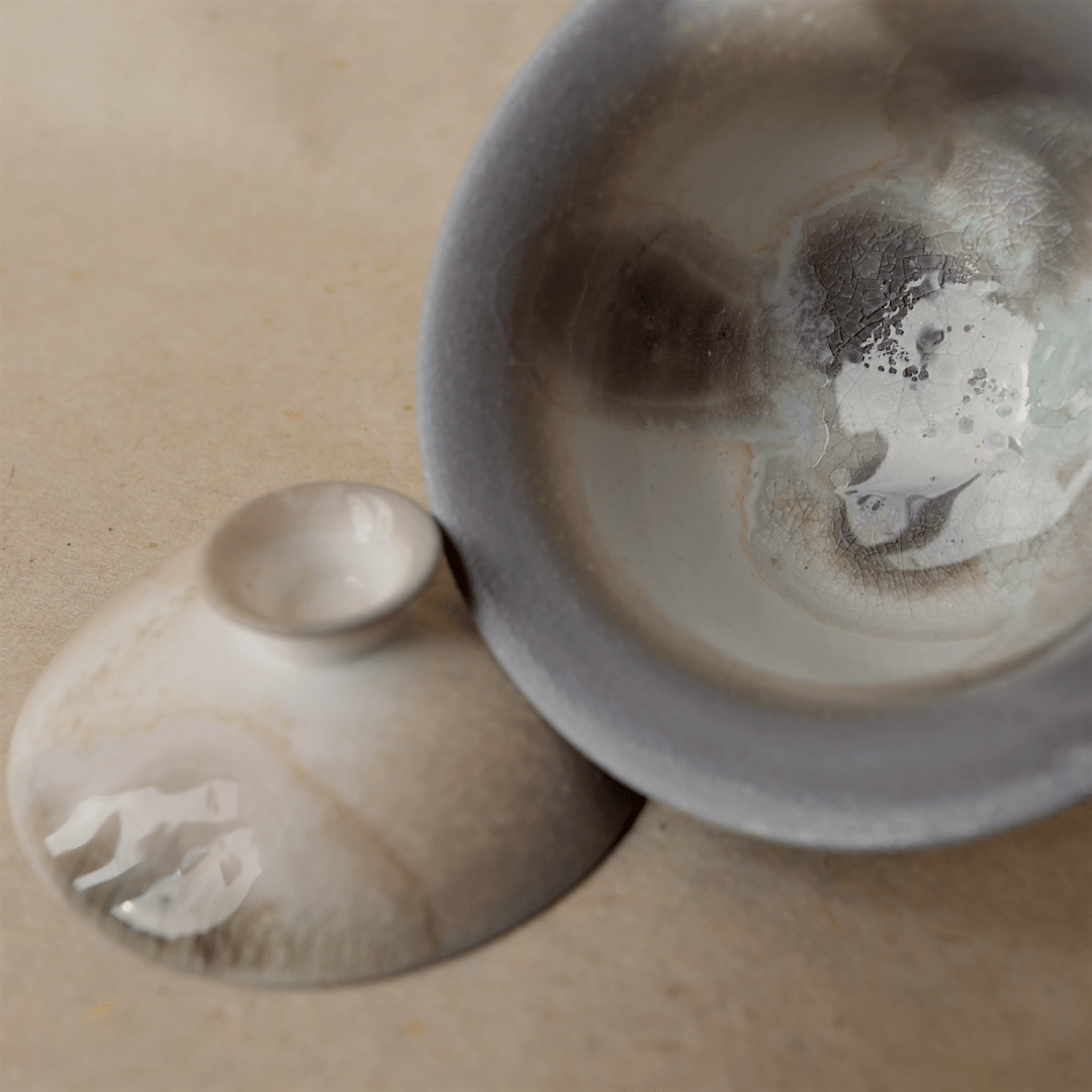 Jingdezhen Wood - Fired Gaiwan - Tea and Whisk