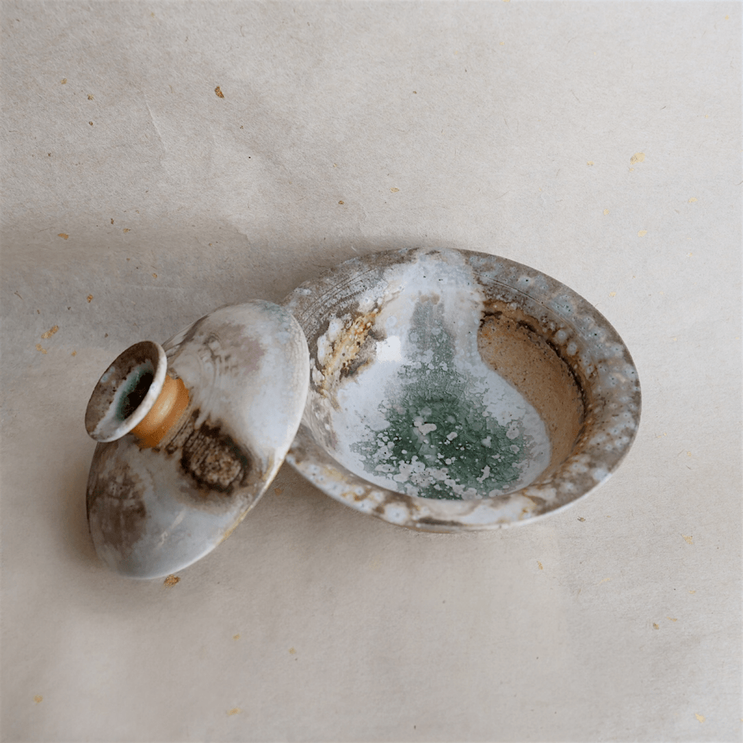 Jingdezhen Wood - Fired Gaiwan - Tea and Whisk