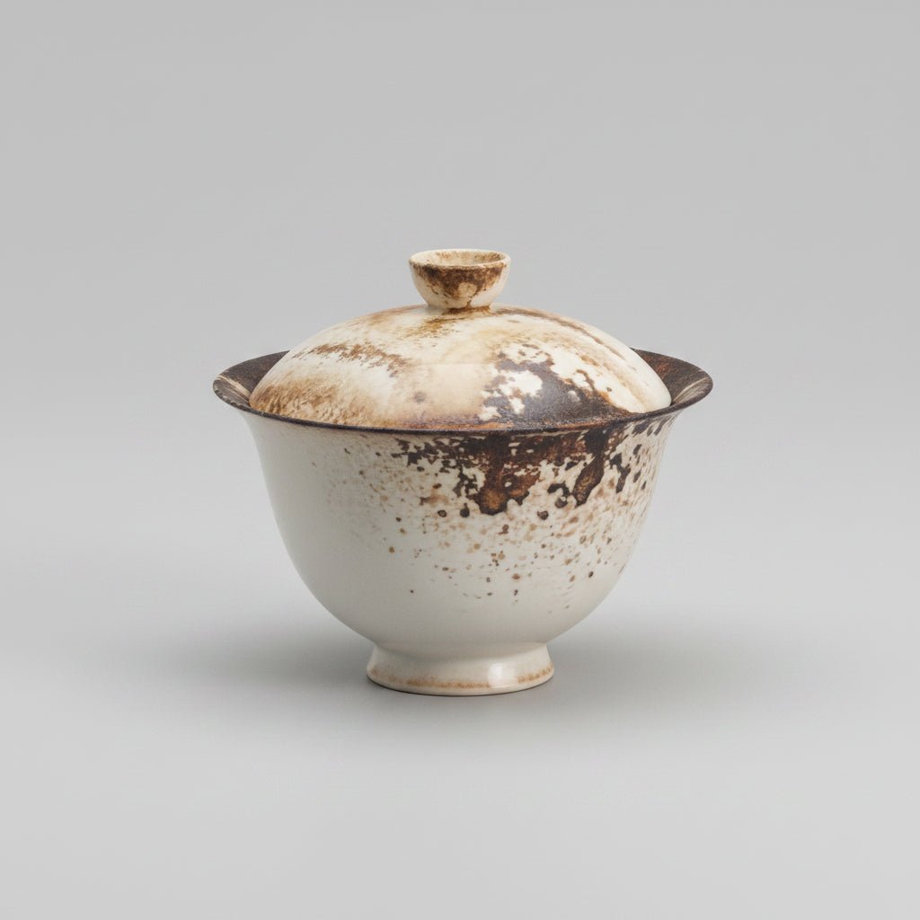 Jingdezhen Wood - Fired Gaiwan II - Tea and Whisk