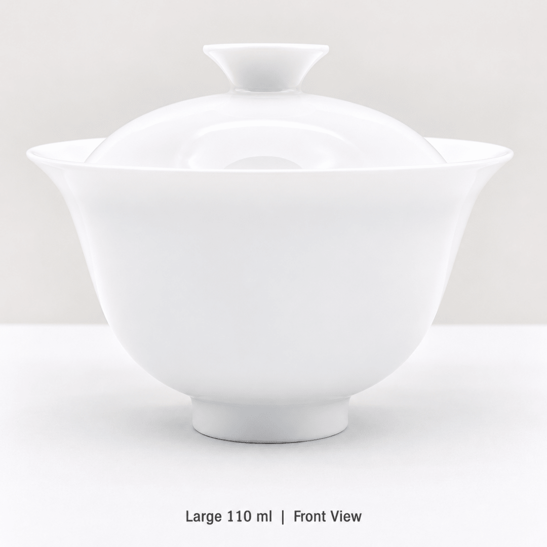 Jingdezhen Yanzhi White Porcelain Gaiwan - Tea and Whisk