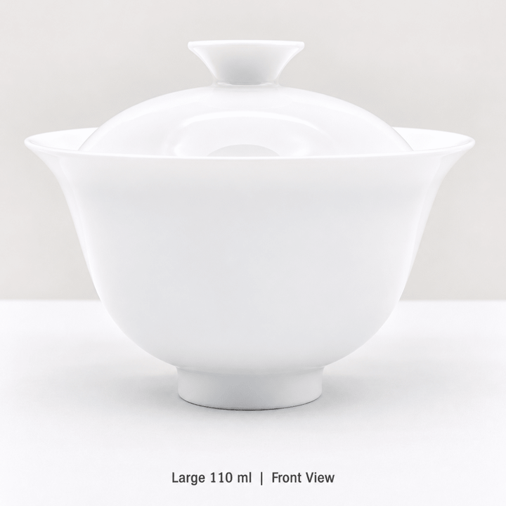 Jingdezhen Yanzhi White Porcelain Gaiwan - Tea and Whisk