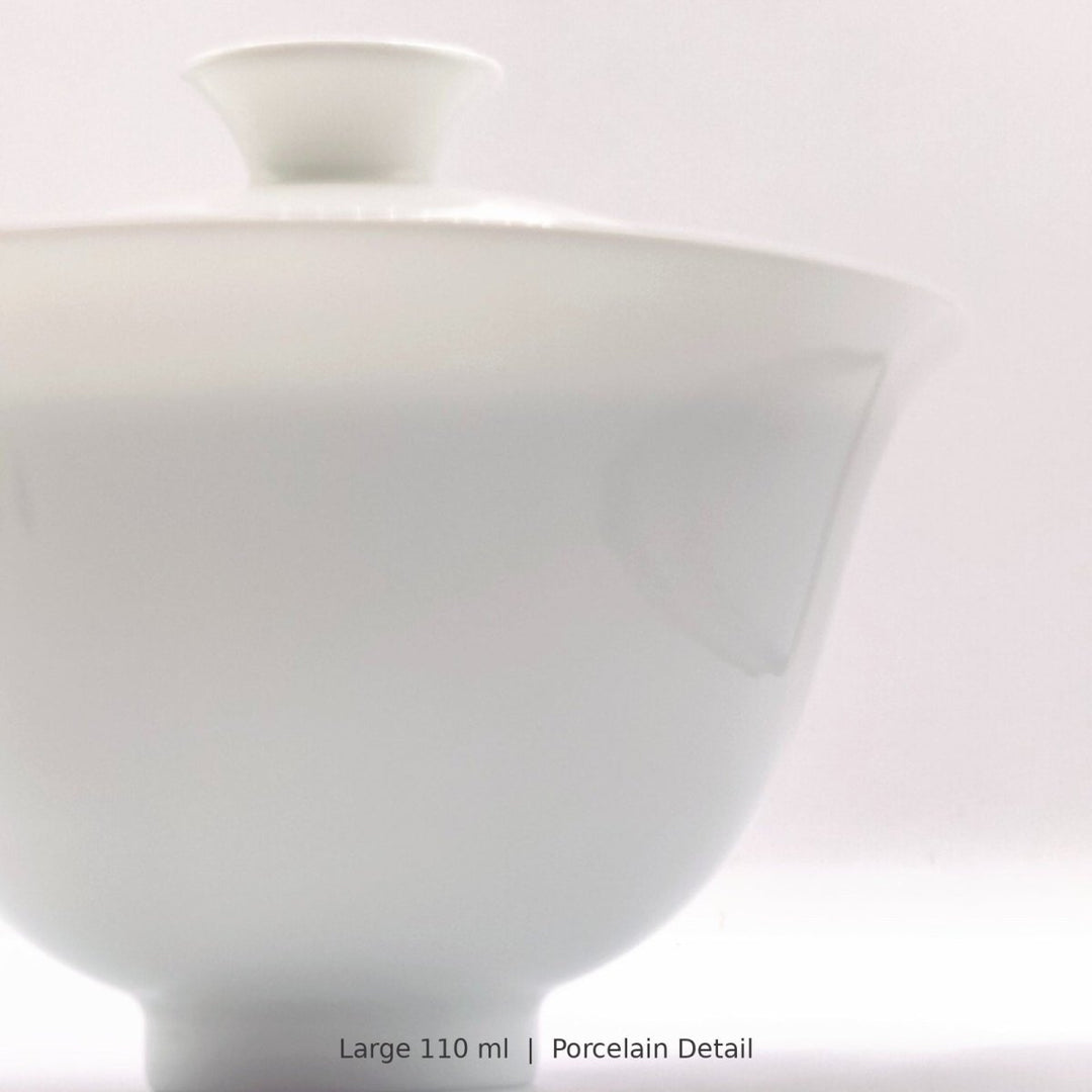 Jingdezhen Yanzhi White Porcelain Gaiwan - Tea and Whisk