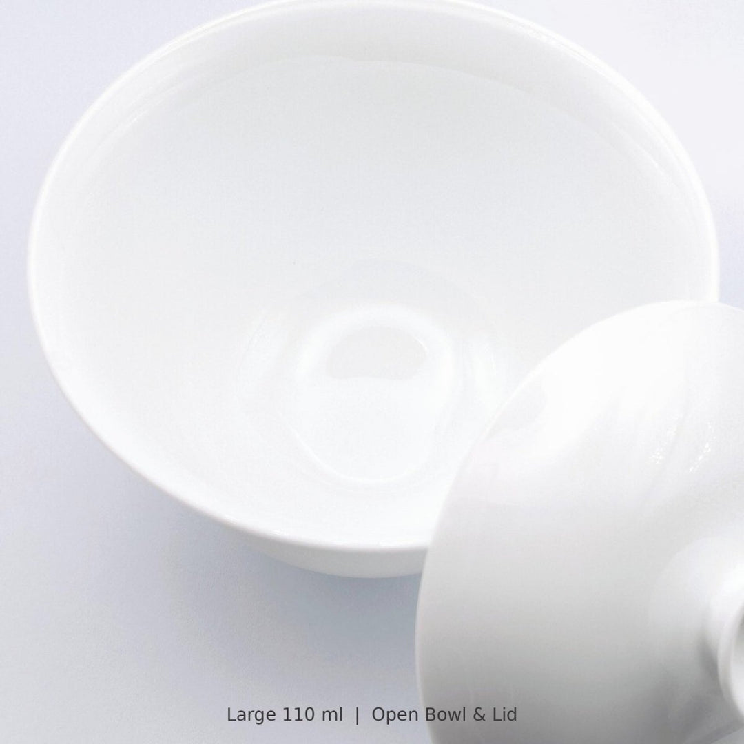 Jingdezhen Yanzhi White Porcelain Gaiwan - Tea and Whisk
