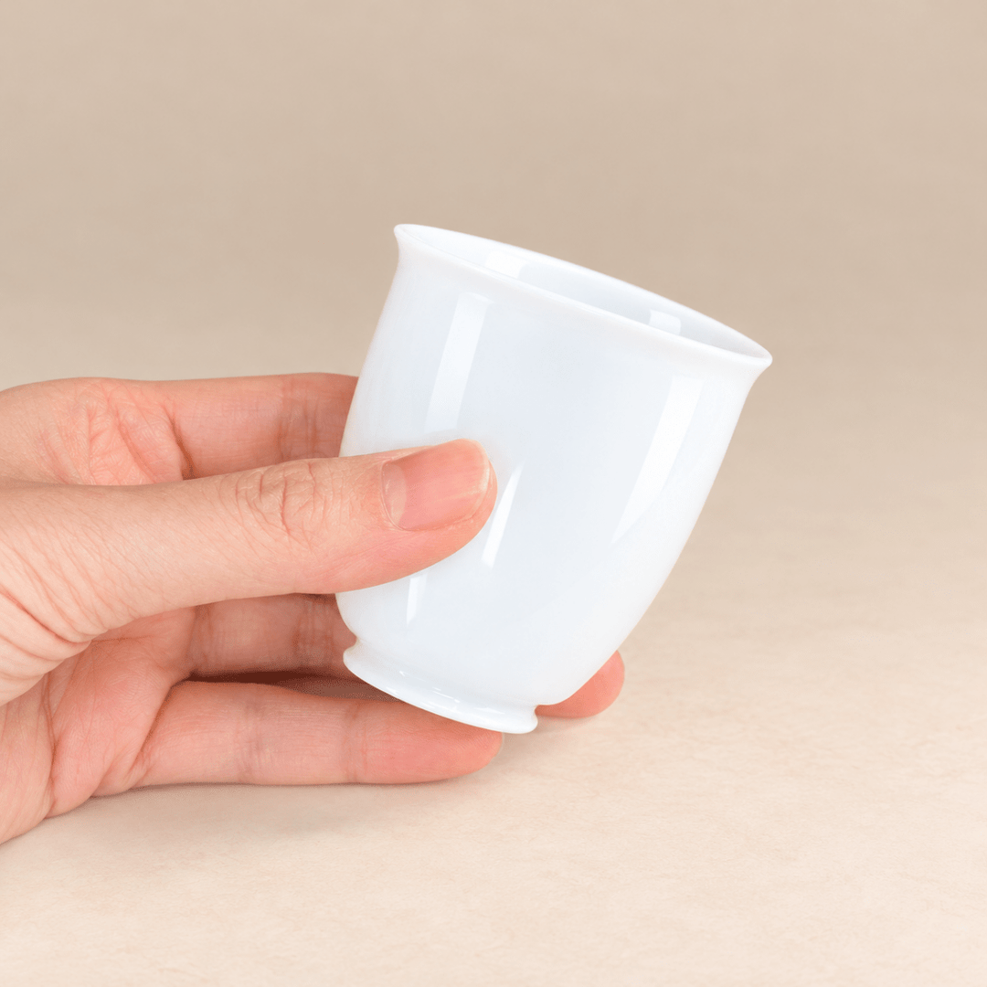Jingdezhen "Youlong" Aroma Handcrafted White Jade Teacup 50ml - Tea and Whisk