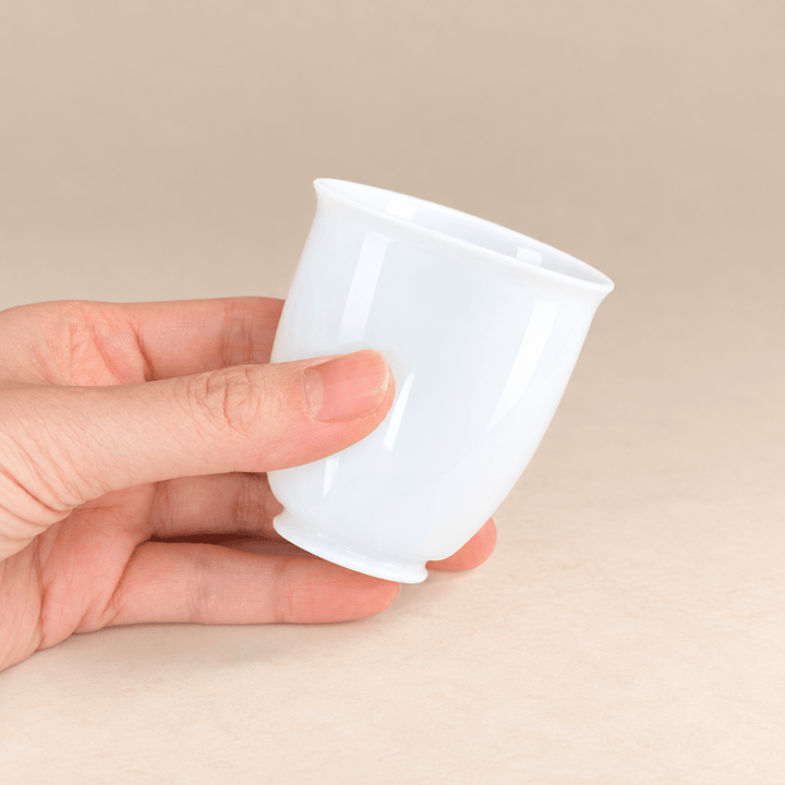 Jingdezhen "Youlong" Aroma Handcrafted White Jade Teacup 50ml - Tea and Whisk