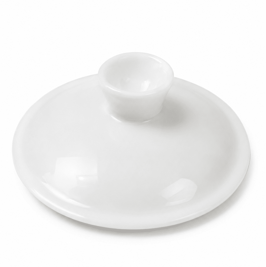 Jingdezhen “Zhe Yao” Graceful Waist Pure White Jade Porcelain Gaiwan - Tea and Whisk